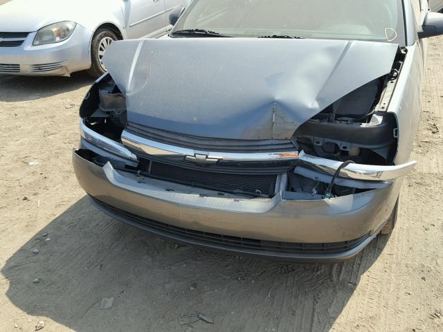 1G1ZT54895F229754 - 2005 CHEVROLET MALIBU LS ნაცრისფერი ფოტო 9