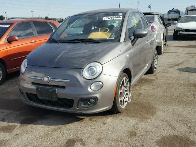 3C3CFFBR3CT280521 - 2012 FIAT 500 SPORT CHARCOAL photo 2