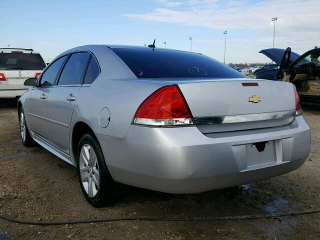 2G1WA5EK3B1195557 - 2011 CHEVROLET IMPALA LS SILVER photo 3