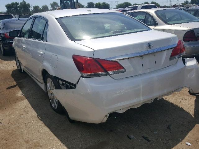 4T1BK3DB3BU413215 - 2011 TOYOTA AVALON BAS WHITE photo 3