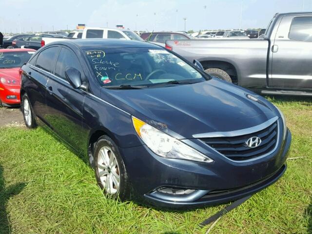 5NPEB4AC7CH376282 - 2012 HYUNDAI SONATA BLUE photo 1