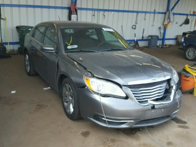 1C3CCBAB5DN698005 - 2013 CHRYSLER 200 GRAY photo 1