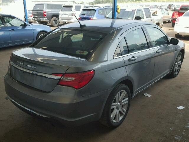 1C3CCBAB5DN698005 - 2013 CHRYSLER 200 GRAY photo 4