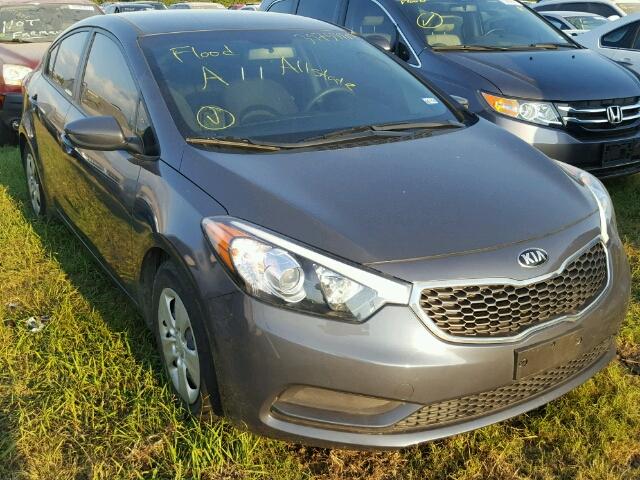 KNAFK4A65G5605656 - 2016 KIA FORTE LX BLUE photo 1