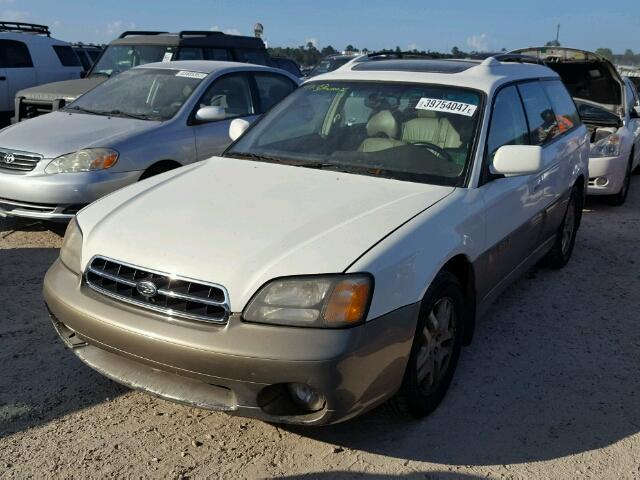 4S3BH686217628891 - 2001 SUBARU LEGACY OUT WHITE photo 2