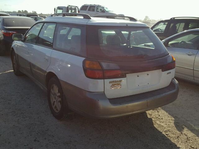 4S3BH686217628891 - 2001 SUBARU LEGACY OUT WHITE photo 3