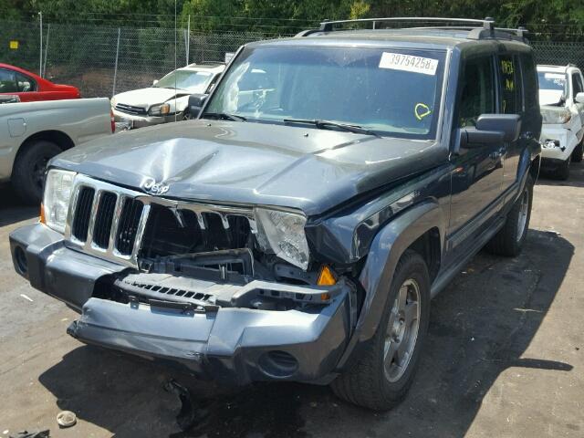 1J8HG48K37C518410 - 2007 JEEP COMMANDER GRAY photo 2