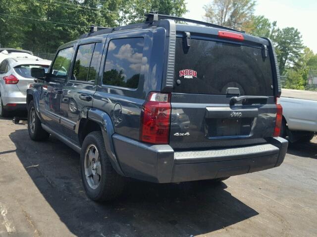 1J8HG48K37C518410 - 2007 JEEP COMMANDER GRAY photo 3