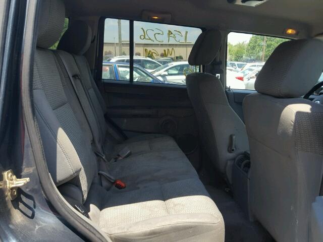 1J8HG48K37C518410 - 2007 JEEP COMMANDER GRAY photo 6
