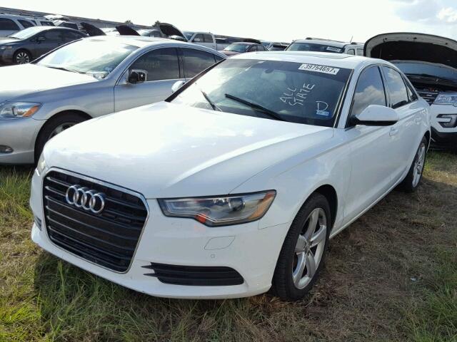 WAUDFAFC0CN167020 - 2012 AUDI A6 PREMIUM WHITE photo 2