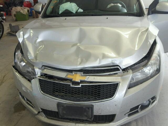 1G1PC5SB0D7132845 - 2013 CHEVROLET CRUZE LT SILVER photo 7