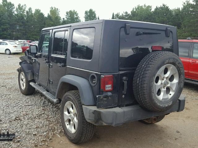 1J4GA39178L528180 - 2008 JEEP WRANGLER U BLACK photo 3