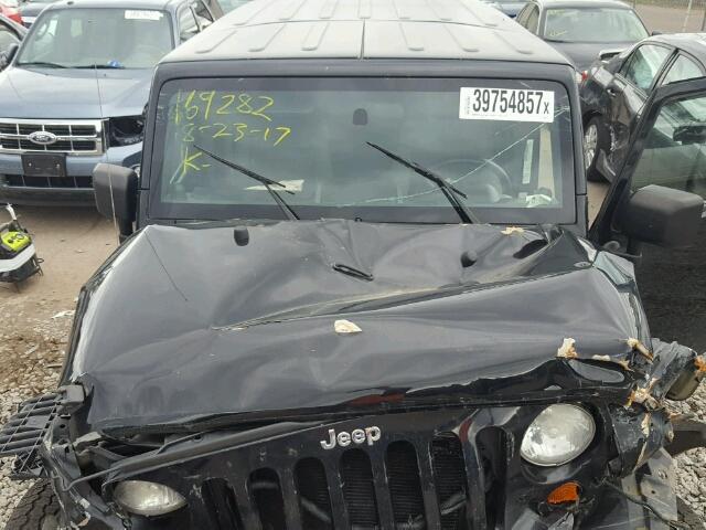 1J4GA39178L528180 - 2008 JEEP WRANGLER U BLACK photo 7