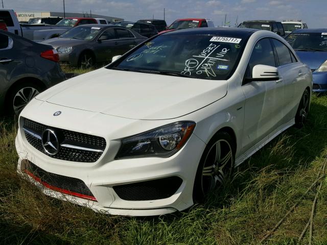 WDDSJ4EB2FN195981 - 2015 MERCEDES-BENZ CLA WHITE photo 2