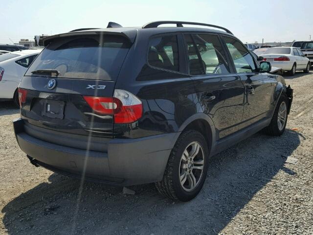 WBXPA93455WD08256 - 2005 BMW X3 BLACK photo 4