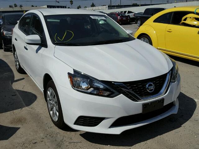 3N1AB7AP6HL640864 - 2017 NISSAN SENTRA S WHITE photo 1