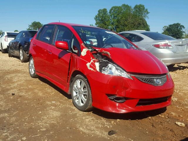 JHMGE88489S046987 - 2009 HONDA FIT RED photo 1