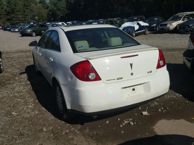 1G2ZG558X64141937 - 2006 PONTIAC G6 SE1 WHITE photo 3