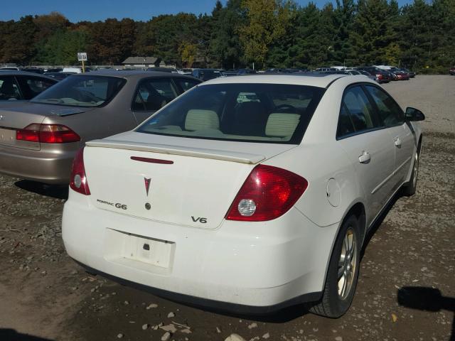 1G2ZG558X64141937 - 2006 PONTIAC G6 SE1 WHITE photo 4