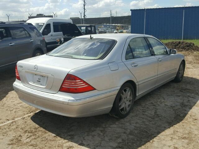 WDBNG70J73A369700 - 2003 MERCEDES-BENZ S GRAY photo 4