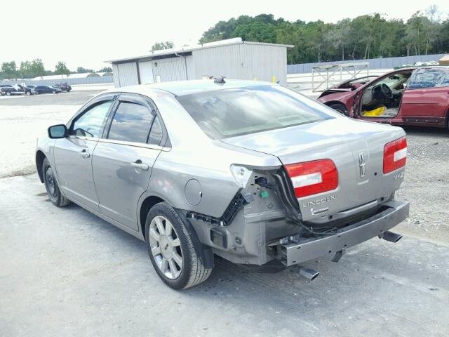 3LNHM26T19R634656 - 2009 LINCOLN MKZ GRAY photo 3