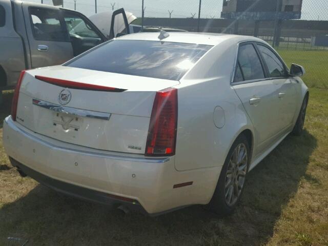 1G6DP5EVXA0109374 - 2010 CADILLAC CTS WHITE photo 4