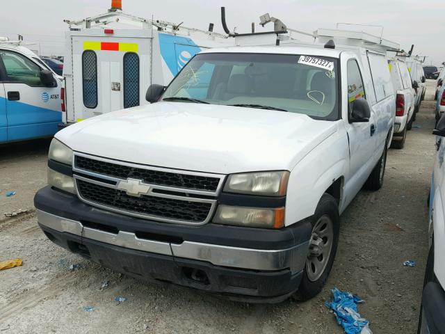 3GCEC14XX6G252899 - 2006 CHEVROLET SILVERADO WHITE photo 2