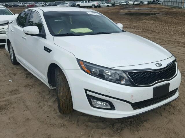 5XXGM4A79FG364804 - 2015 KIA OPTIMA LX WHITE photo 1