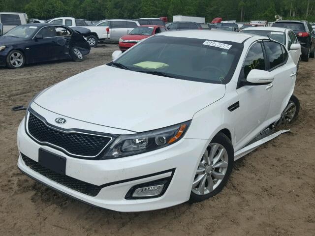 5XXGM4A79FG364804 - 2015 KIA OPTIMA LX WHITE photo 2