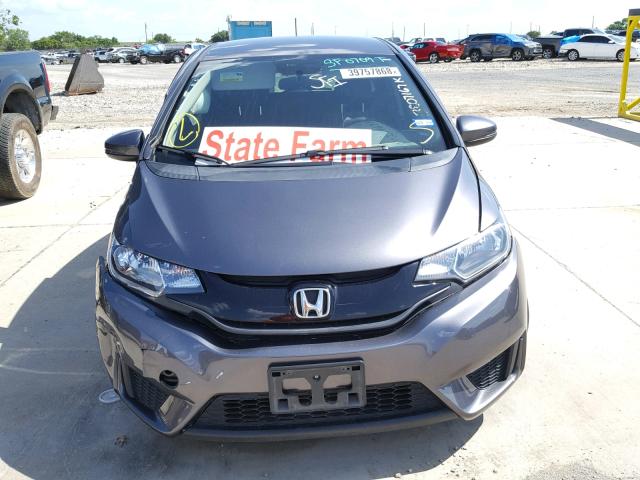 3HGGK5H54FM769081 - 2015 HONDA FIT LX GRAY photo 9