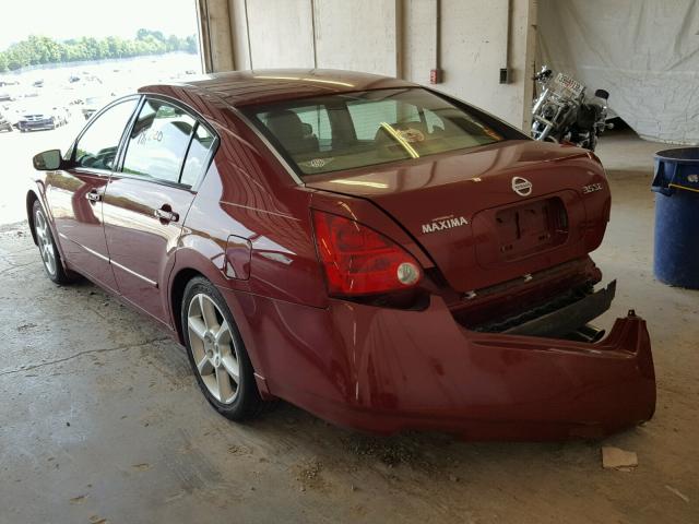 1N4BA41E16C822049 - 2006 NISSAN MAXIMA SE BURGUNDY photo 3