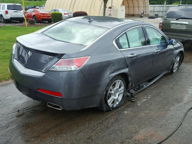 19UUA8F5XAA011584 - 2010 ACURA TL GRAY photo 4