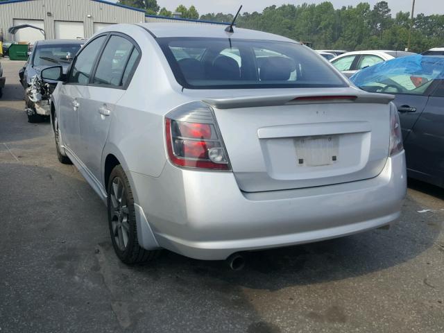 3N1BB6AP0BL708646 - 2011 NISSAN SENTRA SE- GRAY photo 3