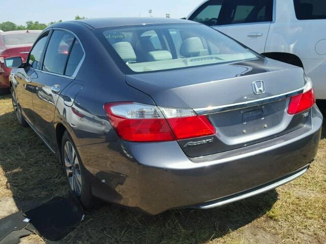 1HGCR2F39EA001358 - 2014 HONDA ACCORD GRAY photo 3