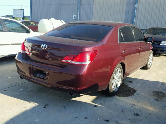 4T1BK36B87U186379 - 2007 TOYOTA AVALON XL MAROON photo 4