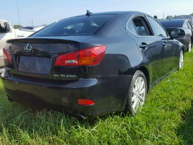 JTHCK262972017985 - 2007 LEXUS IS BLACK photo 4