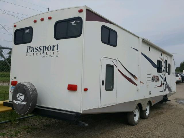 4YDT29127BT412443 - 2011 PASSPORT TRAVELTRLR WHITE photo 3