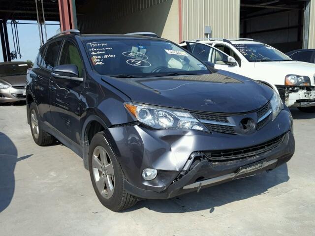 JTMWFREV4FD059426 - 2015 TOYOTA RAV4 XLE GRAY photo 1