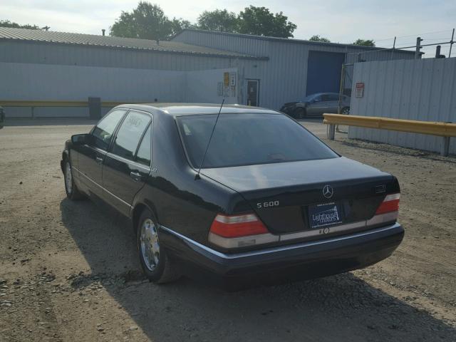 WDBGA57G1VA369946 - 1997 MERCEDES-BENZ S 600 BLACK photo 3