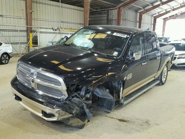 1C6RR6PTXDS581279 - 2013 RAM 1500 LONGH BLACK photo 2