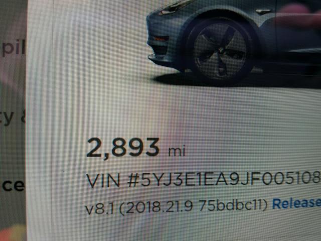 5YJ3E1EA9JF005108 - 2018 TESLA MODEL 3 ნაცრისფერი ფოტო 8