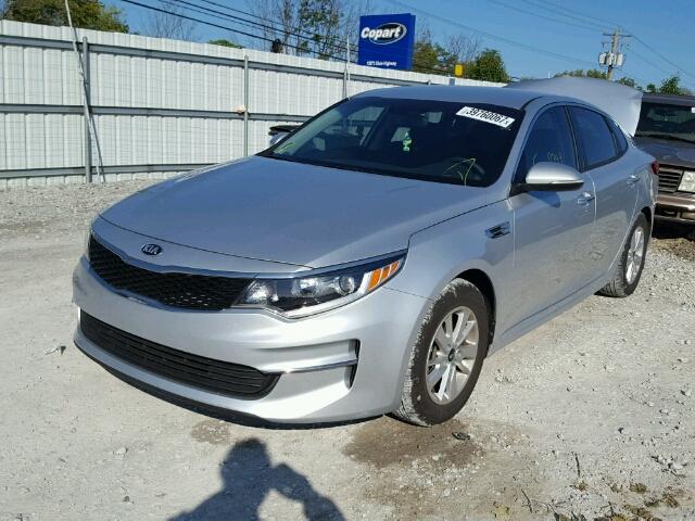 5XXGT4L33GG102226 - 2016 KIA OPTIMA LX SILVER photo 2