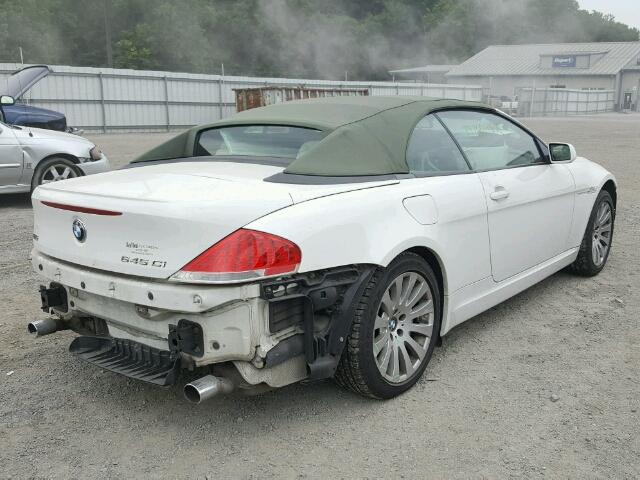 WBAEK73485B323812 - 2005 BMW 645 CI AUT თეთრი ფოტო 4