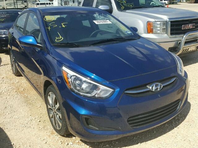 KMHCT4AE0HU281576 - 2017 HYUNDAI ACCENT SE BLUE photo 1