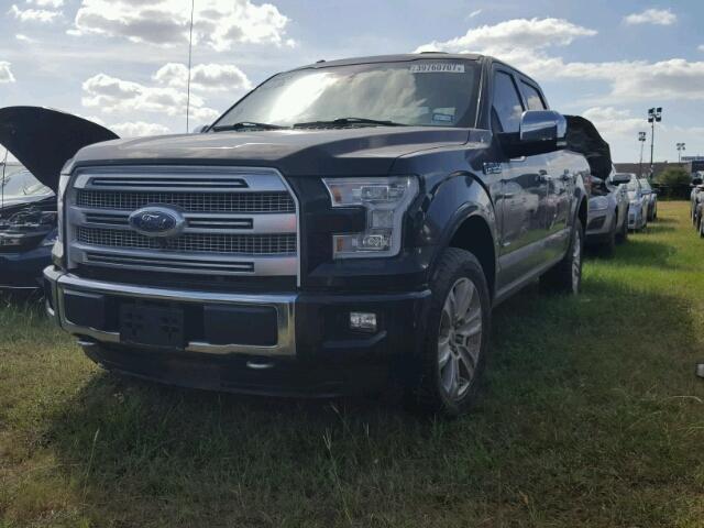 1FTEW1EG6FFB69347 - 2015 FORD F150 BLACK photo 2