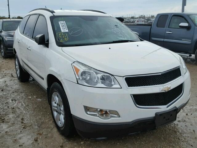 1GNKRFED1CJ214594 - 2012 CHEVROLET TRAVERSE WHITE photo 1