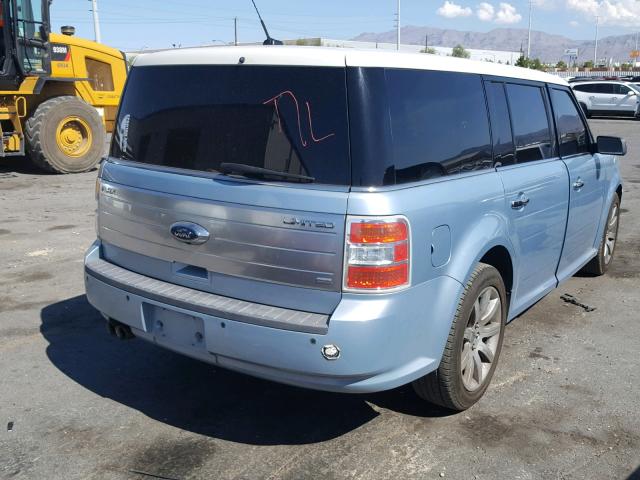 2FMEK63C19BA37333 - 2009 FORD FLEX LIMIT BLUE photo 4