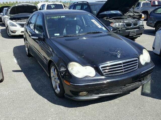 WDBRF52H67E026572 - 2007 MERCEDES-BENZ C 230 BLACK photo 1