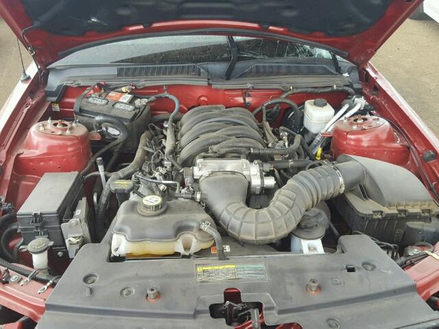 1ZVHT82HX85201637 - 2008 FORD MUSTANG GT RED photo 7