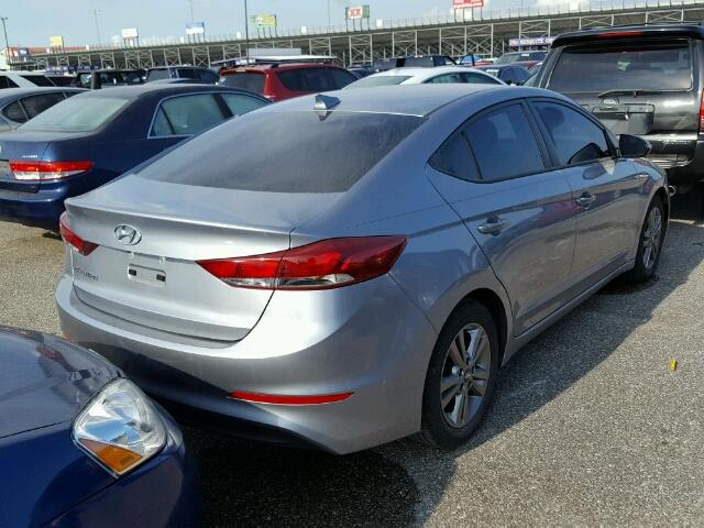 5NPD84LFXHH046774 - 2017 HYUNDAI ELANTRA SILVER photo 4